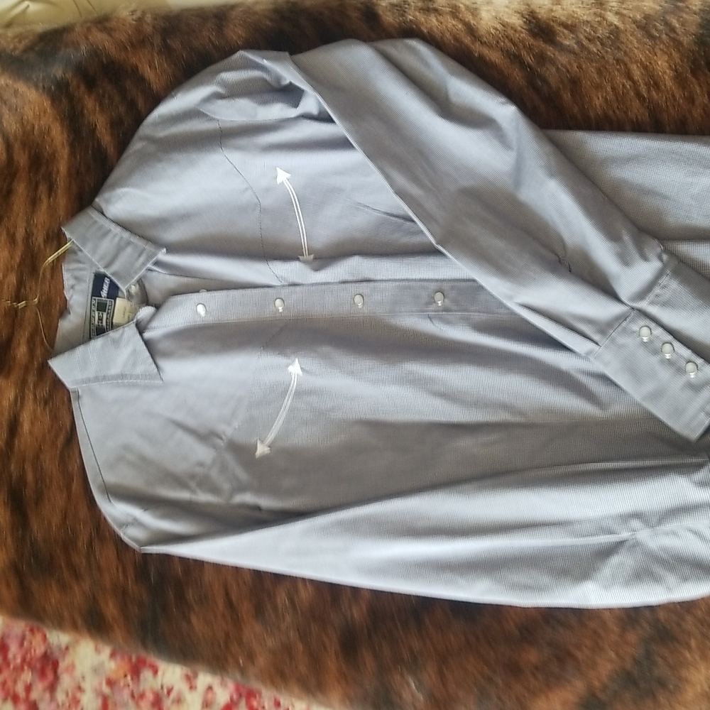Blue longsleeve button down